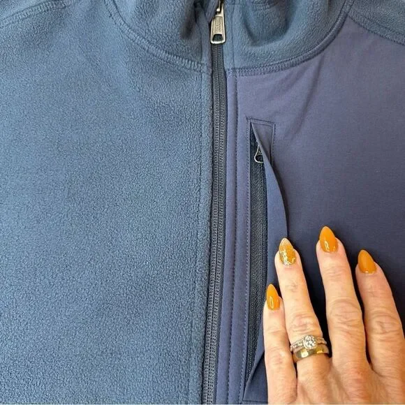 NWT DULUTH Trading Co Checkpoint Fleece Full Zip Mock Navy Jacket Size M - Picture 12 of 15